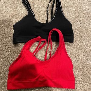 Nautical sports bras